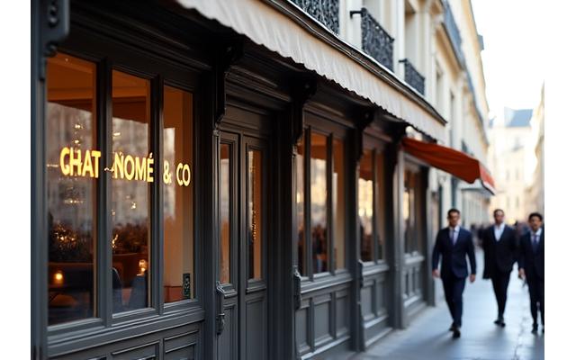 Façade élégante de Gastronome & Co. sur la rue Saint-Honoré